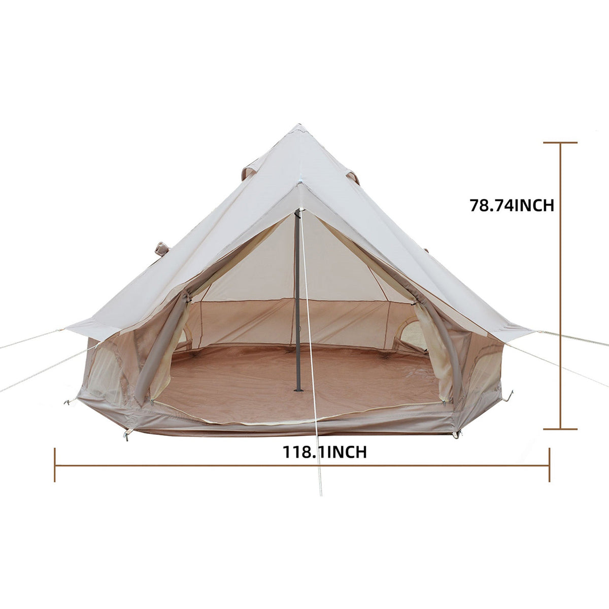 Oxford Bell Tent 13.1FT with Stove Jack