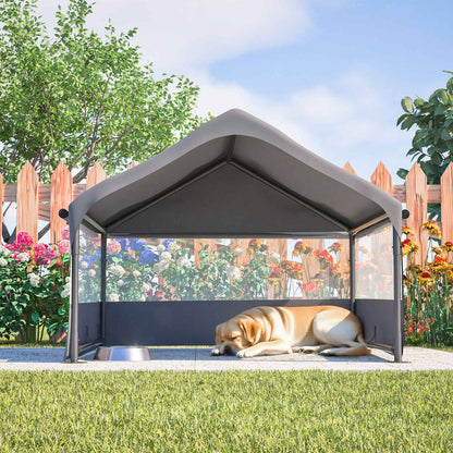 Dog House Tent 4x4x3ft with Mesh Windows