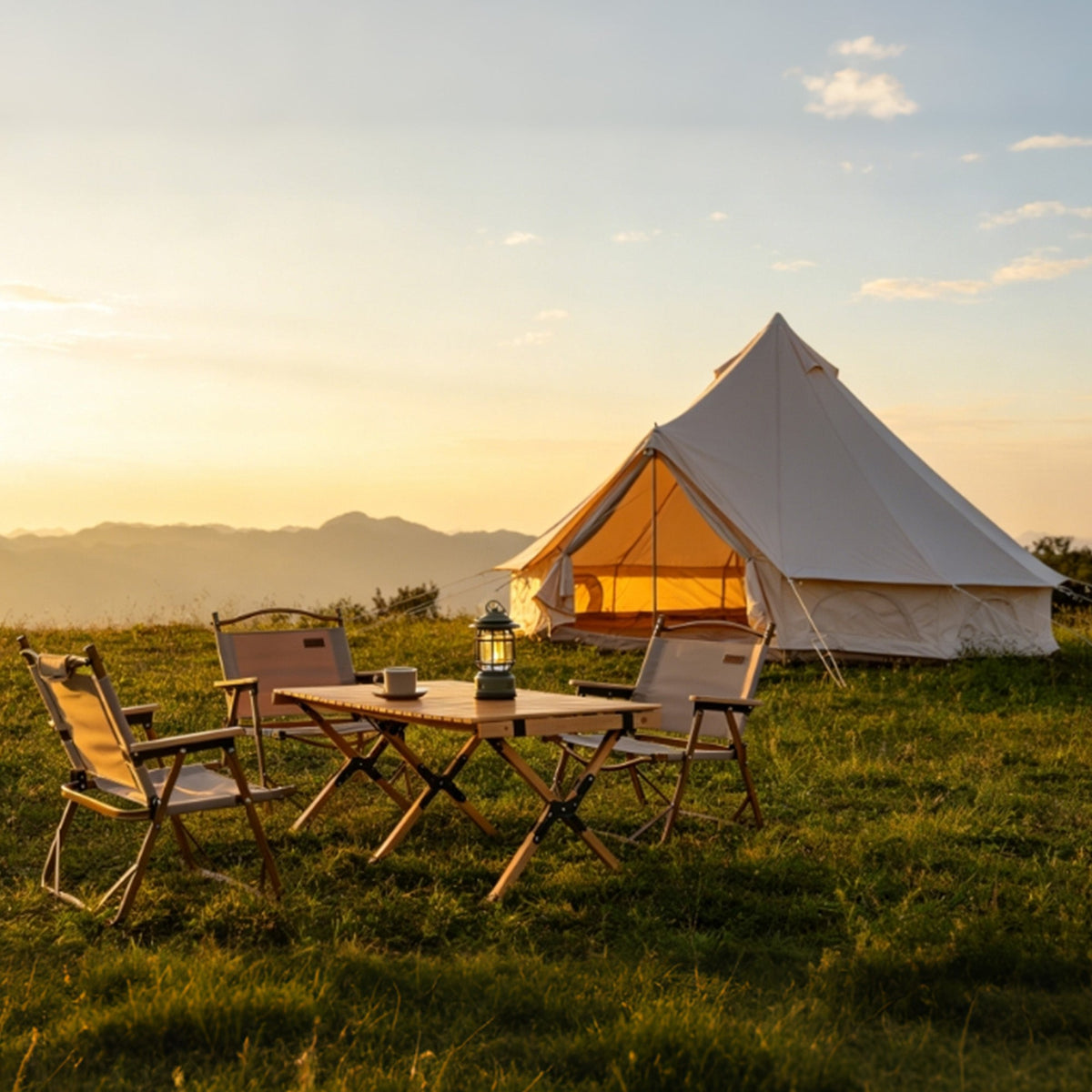 Oxford Bell Tent 13.1FT with Stove Jack