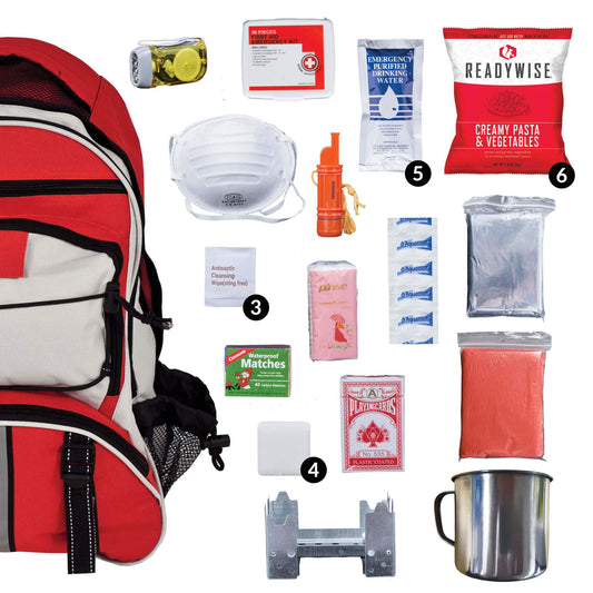 64 Piece Survival Backpack