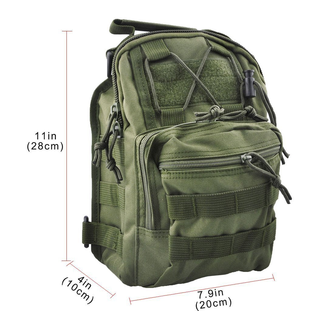 Tactical Sling Backpack - Shoulder Bag with Adjustable Strap