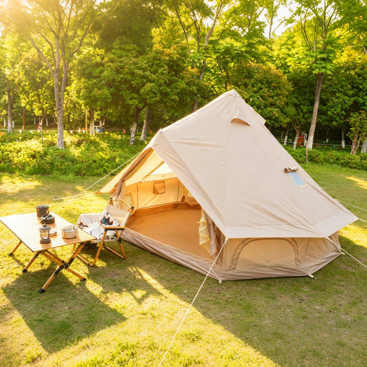 Oxford Bell Tent 13.1FT with Stove Jack