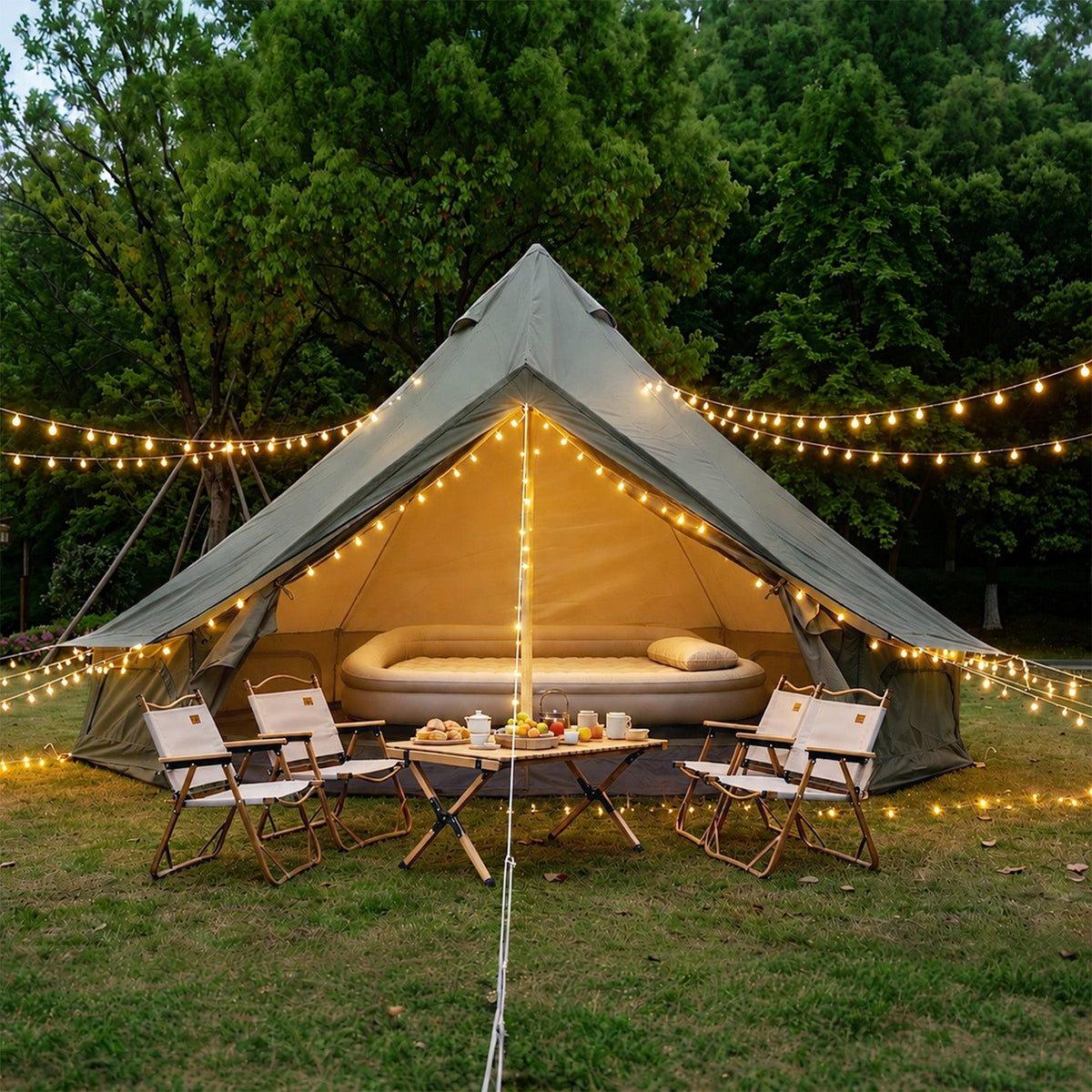 Oxford Bell Tent 13.1FT with Stove Jack