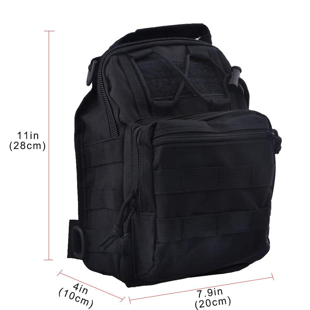 Tactical Sling Backpack - Shoulder Bag with Adjustable Strap