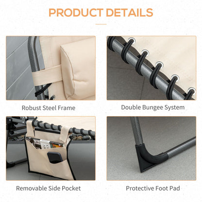 Padded Folding Chaise Lounge Chair