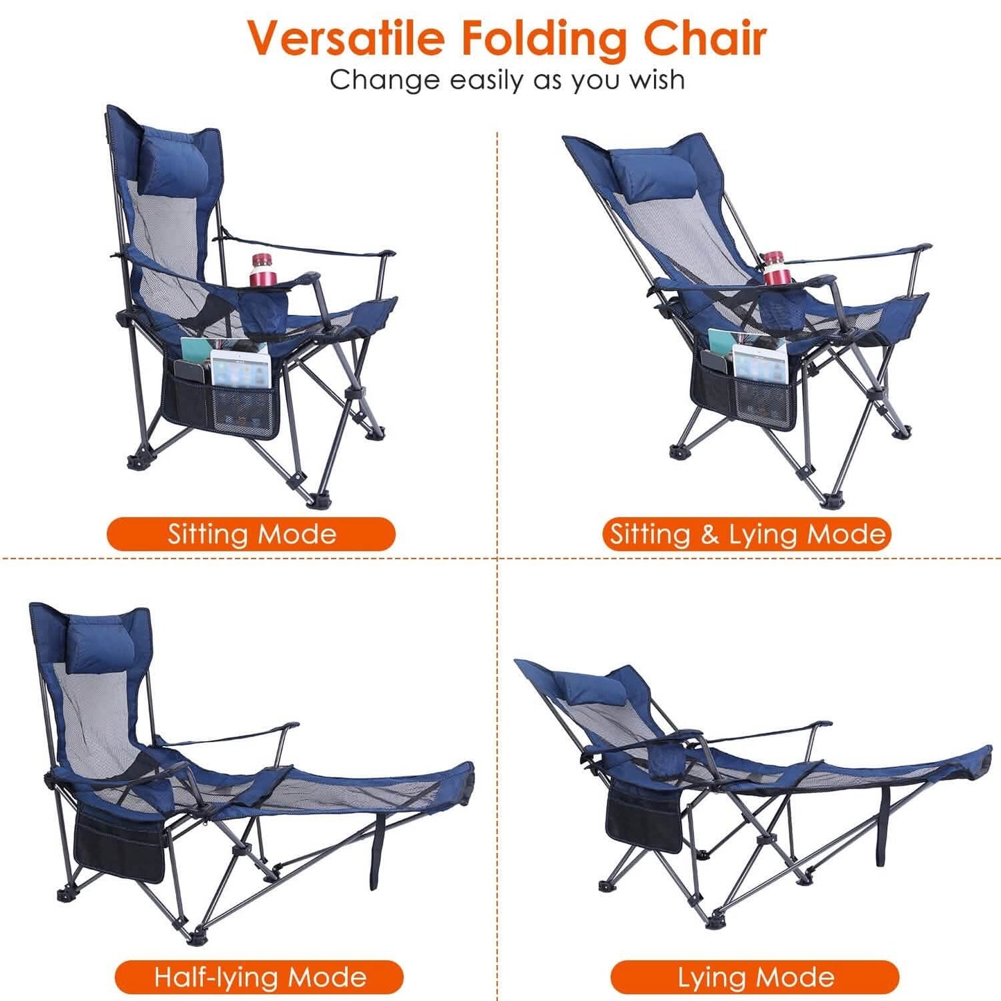 Camping Chair- Heavy Duty Steel