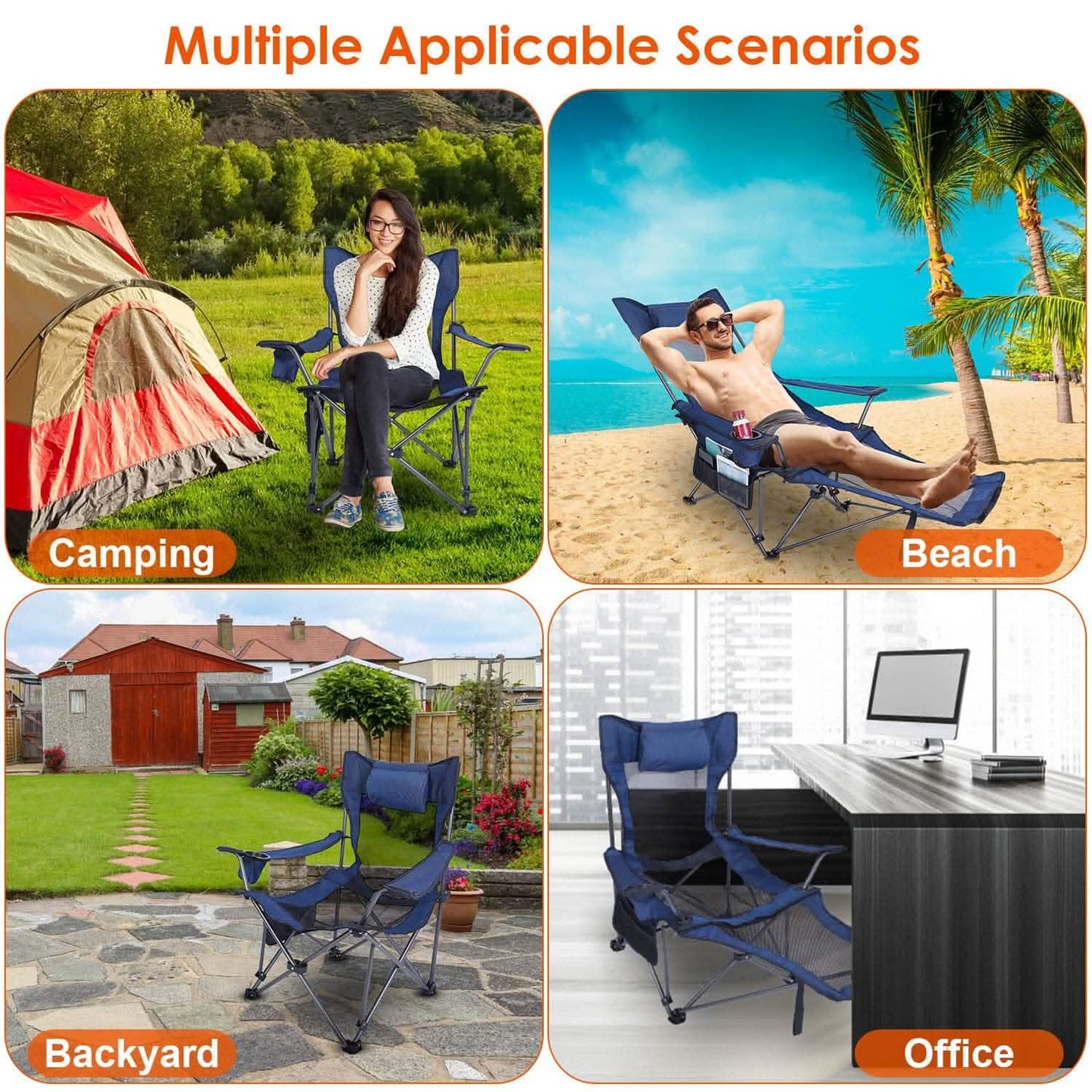 Camping Chair- Heavy Duty Steel