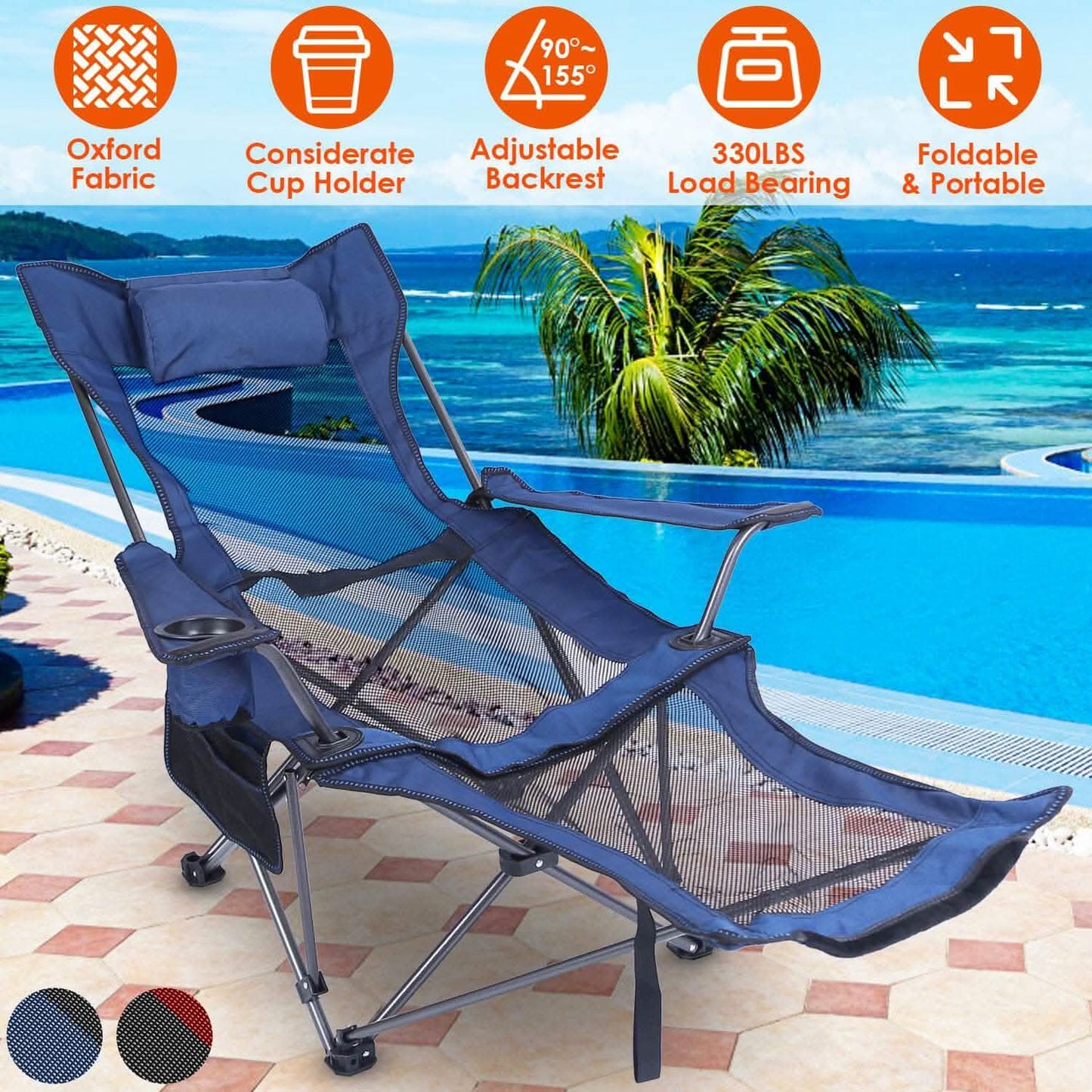 Camping Chair- Heavy Duty Steel