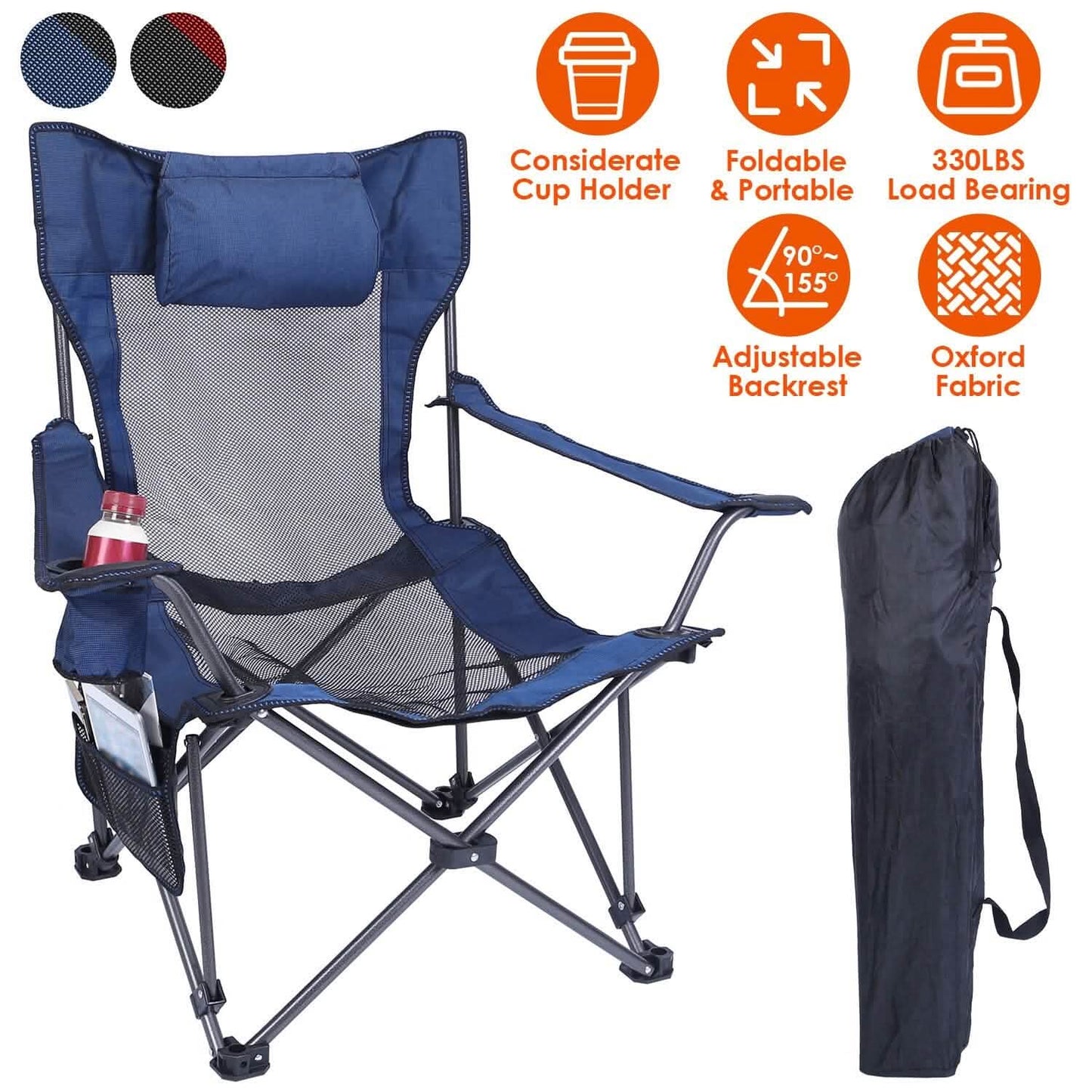 Camping Chair- Heavy Duty Steel