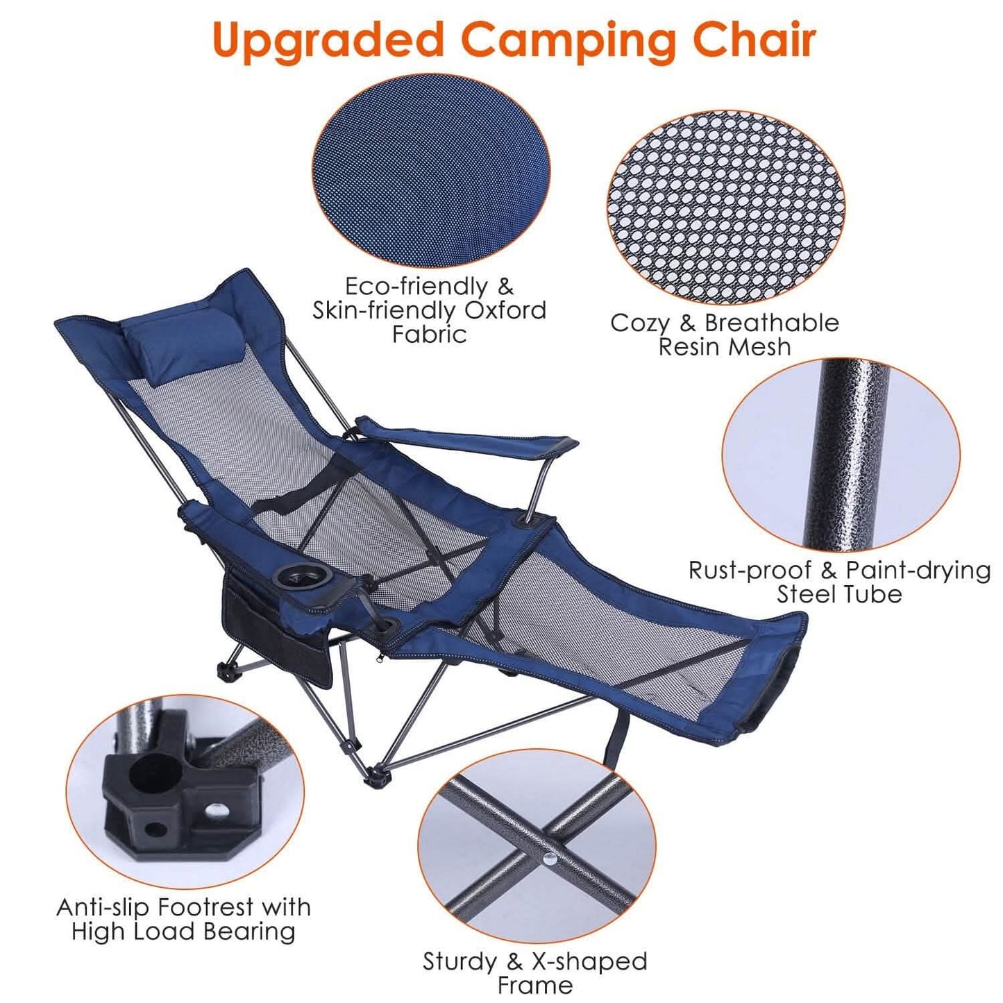 Camping Chair- Heavy Duty Steel