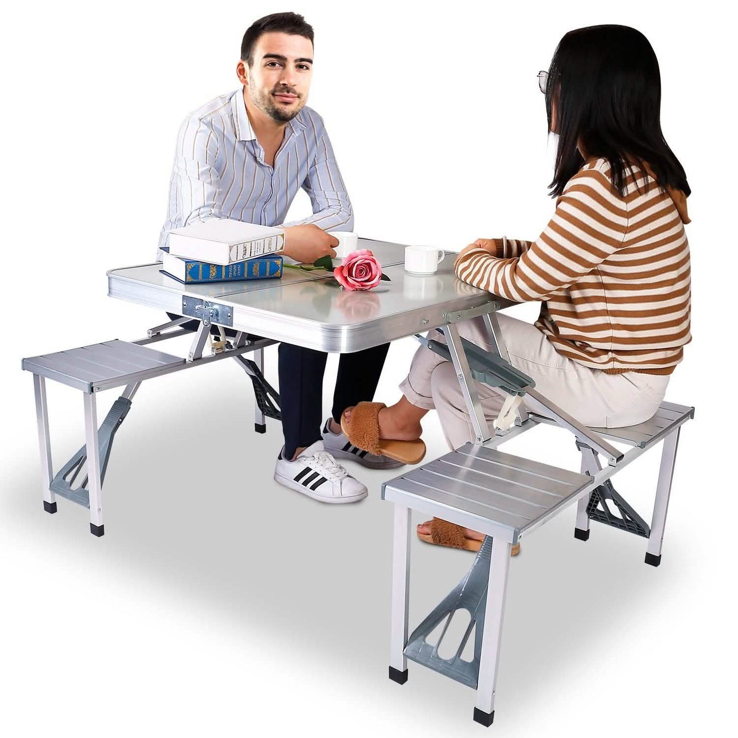 Folding Mini Table with 4 Seats