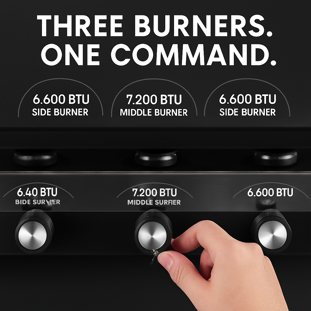 3-Burner Camping Stove