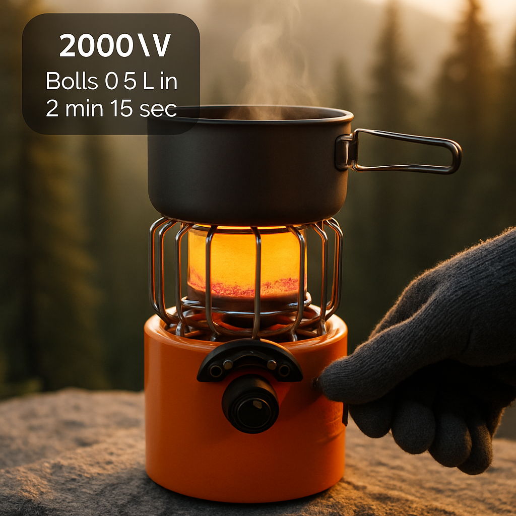 2-In-1 Camping Stove Tent Heater