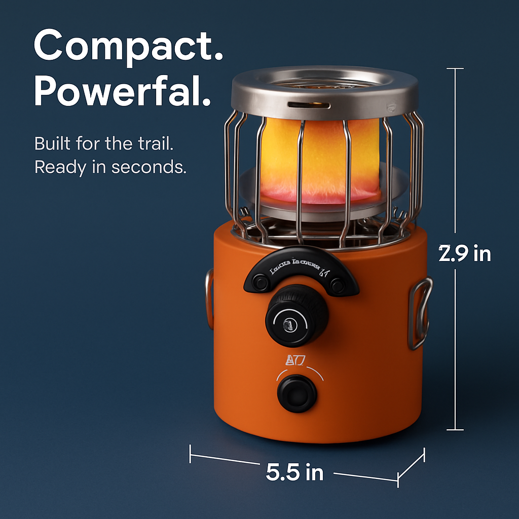 2-In-1 Camping Stove Tent Heater