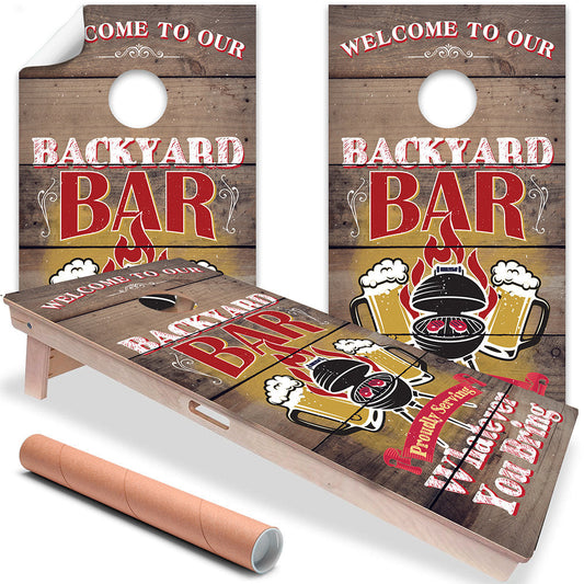 Cornhole Board Wrap - Set of 2