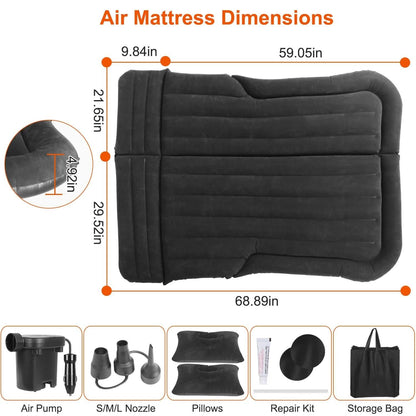 Inflatable SUV Air Mattress with Pillow