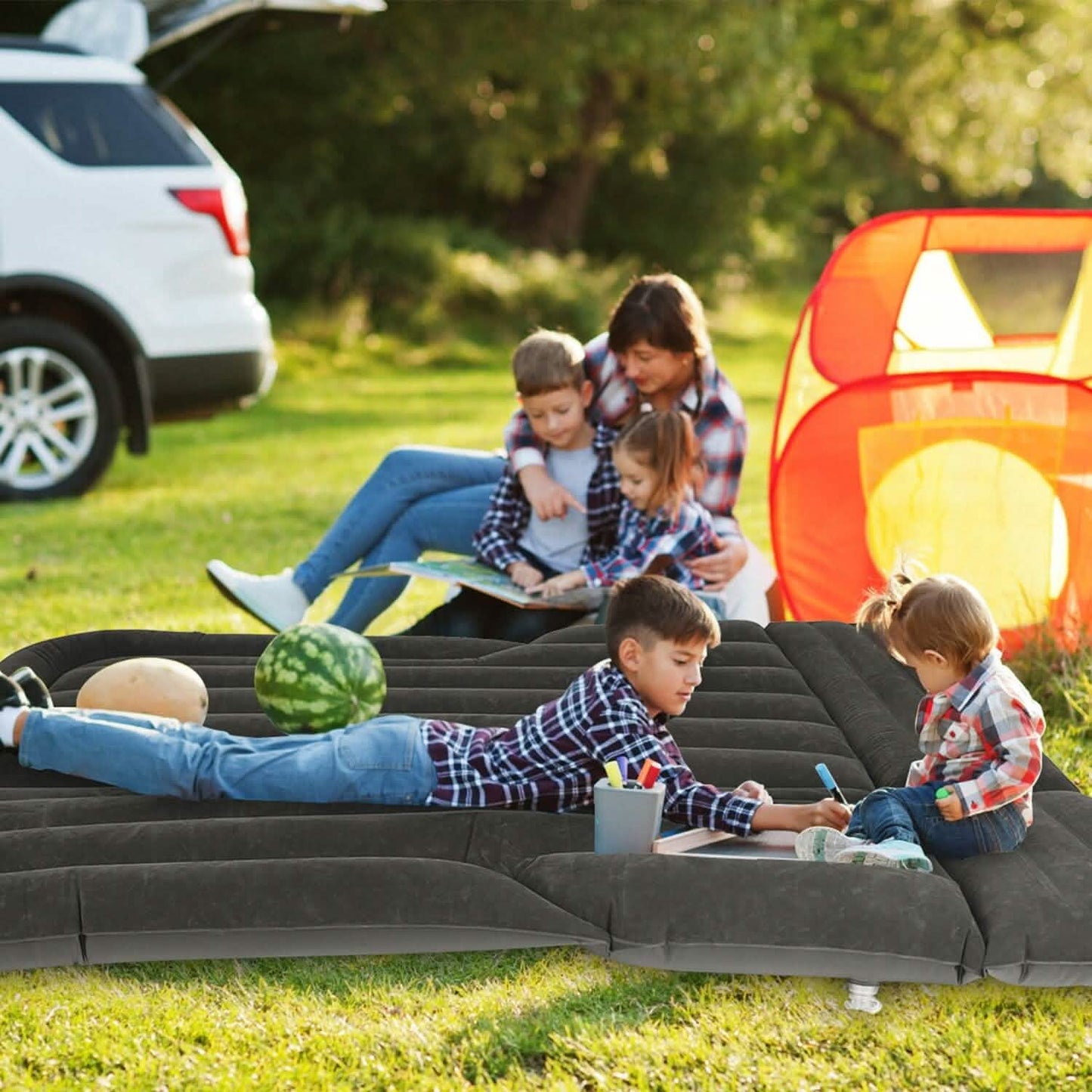 Inflatable SUV Air Mattress with Pillow