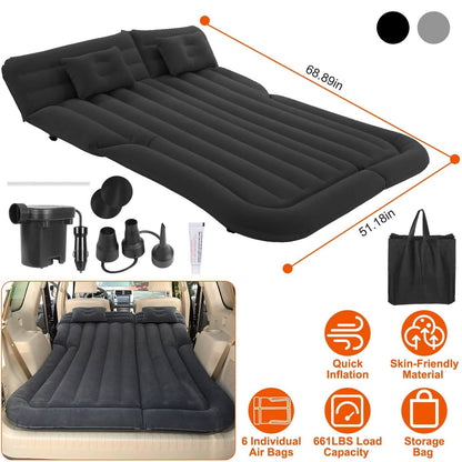 Inflatable SUV Air Mattress with Pillow