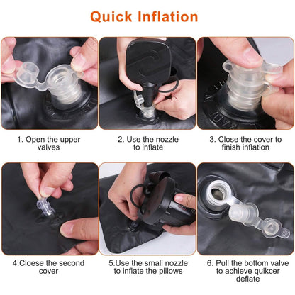 Inflatable SUV Air Mattress with Pillow