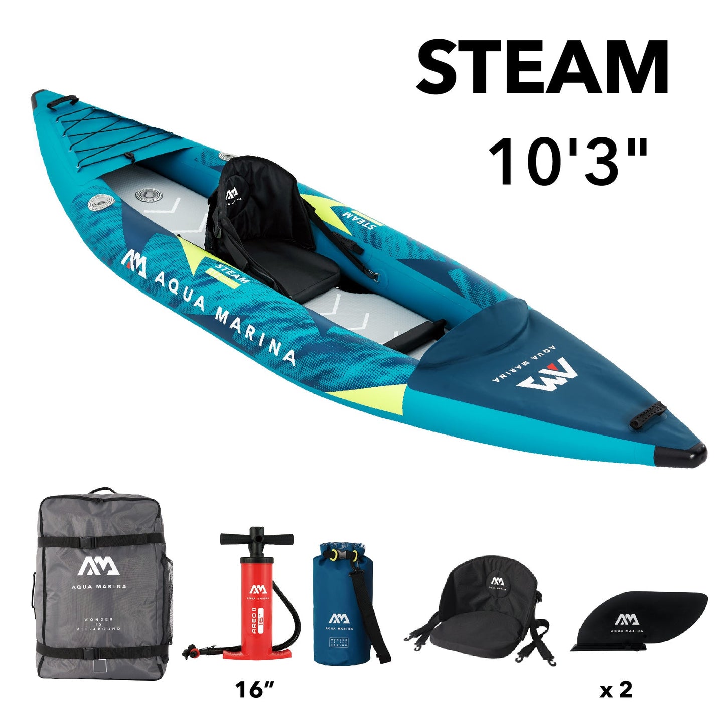 10'3" Inflatable Whitewater Kayak