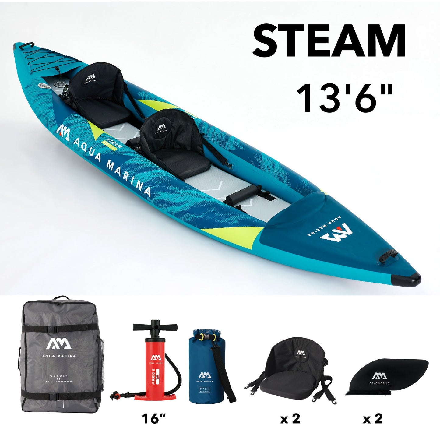 13'6" Inflatable Whitewater Kayak