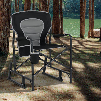 Rocker Chair with Dual Springs and Padded Back