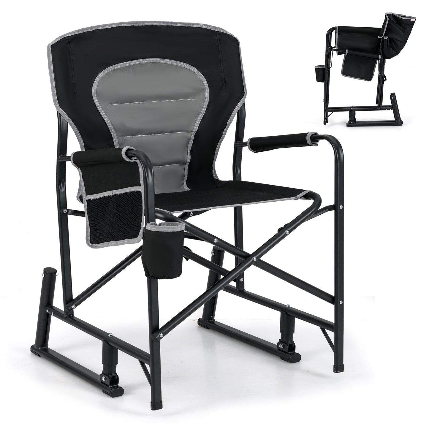 Rocker Chair with Dual Springs and Padded Back