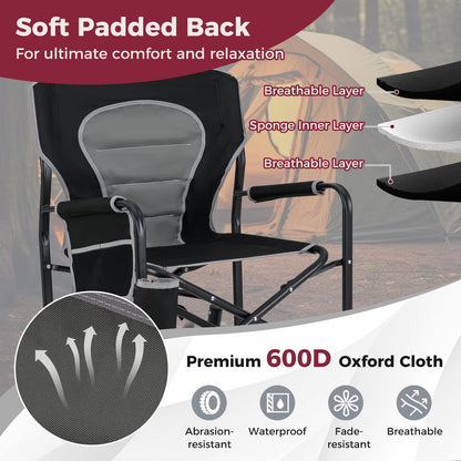 Rocker Chair with Dual Springs and Padded Back
