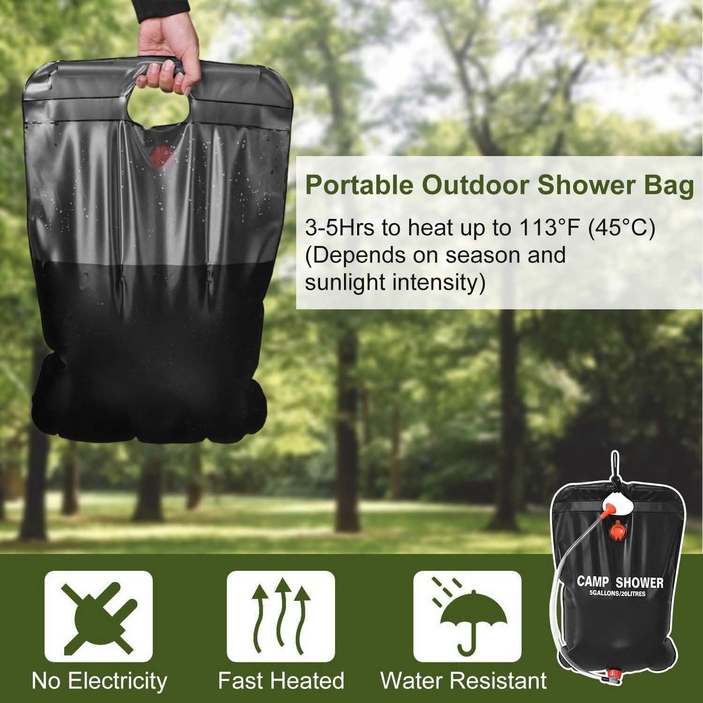 Solar Heated Shower