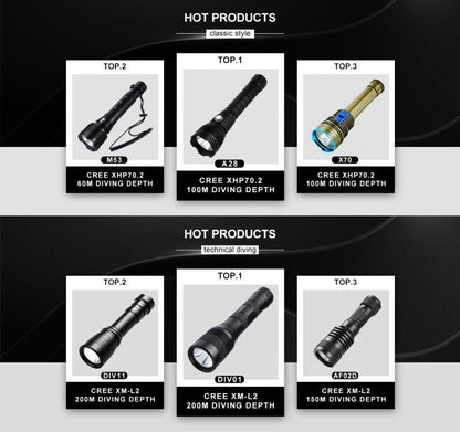 Scuba Diving Underwater Torch