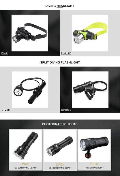 Scuba Diving Underwater Torch
