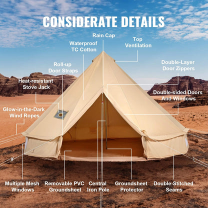 Premium 4-Season Camping Yurt Tent