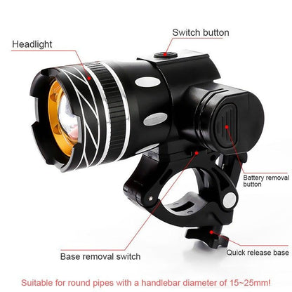 Headlight For Bike - Scooter  Night Cycling