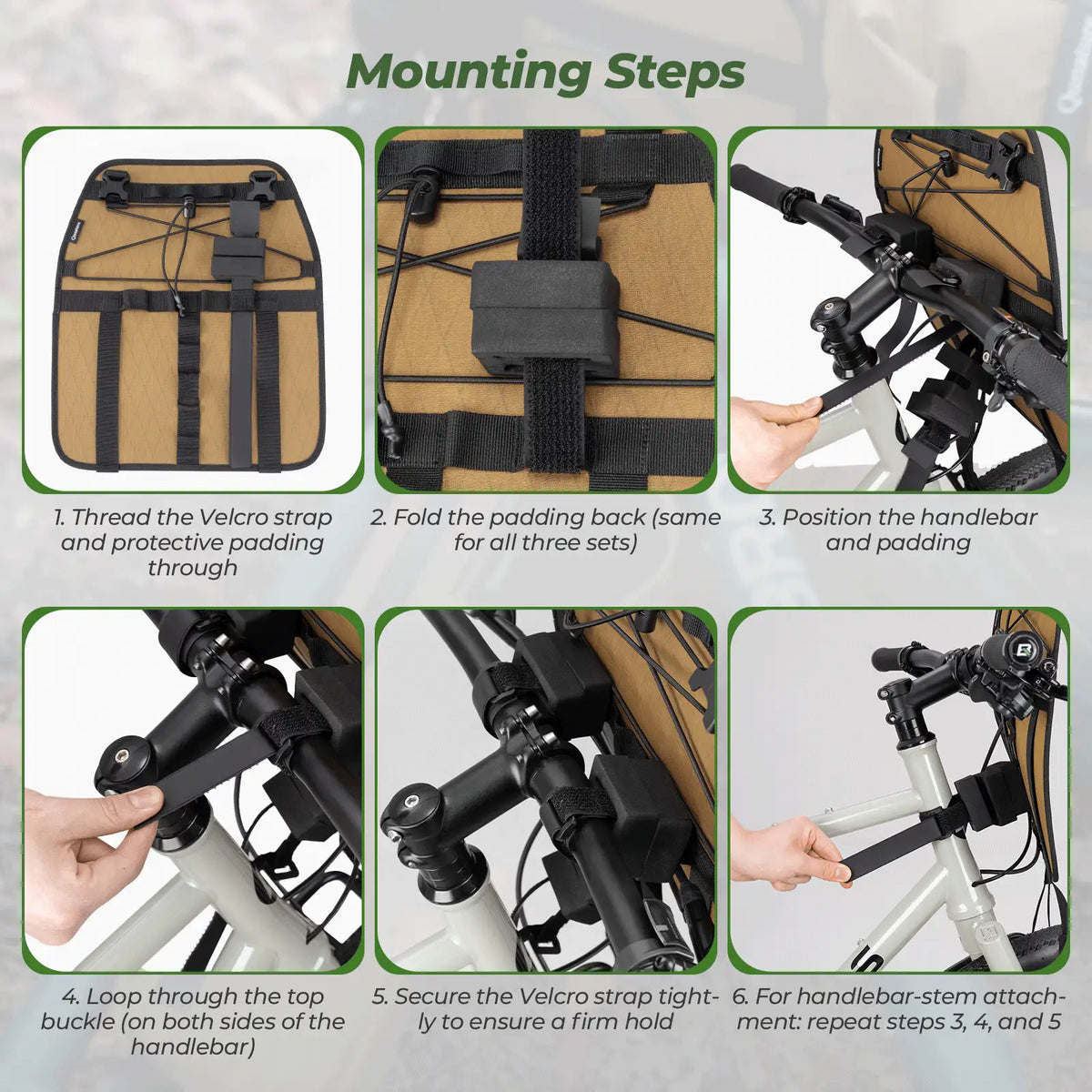Adjustable Handlebar Cradle Bike Bag