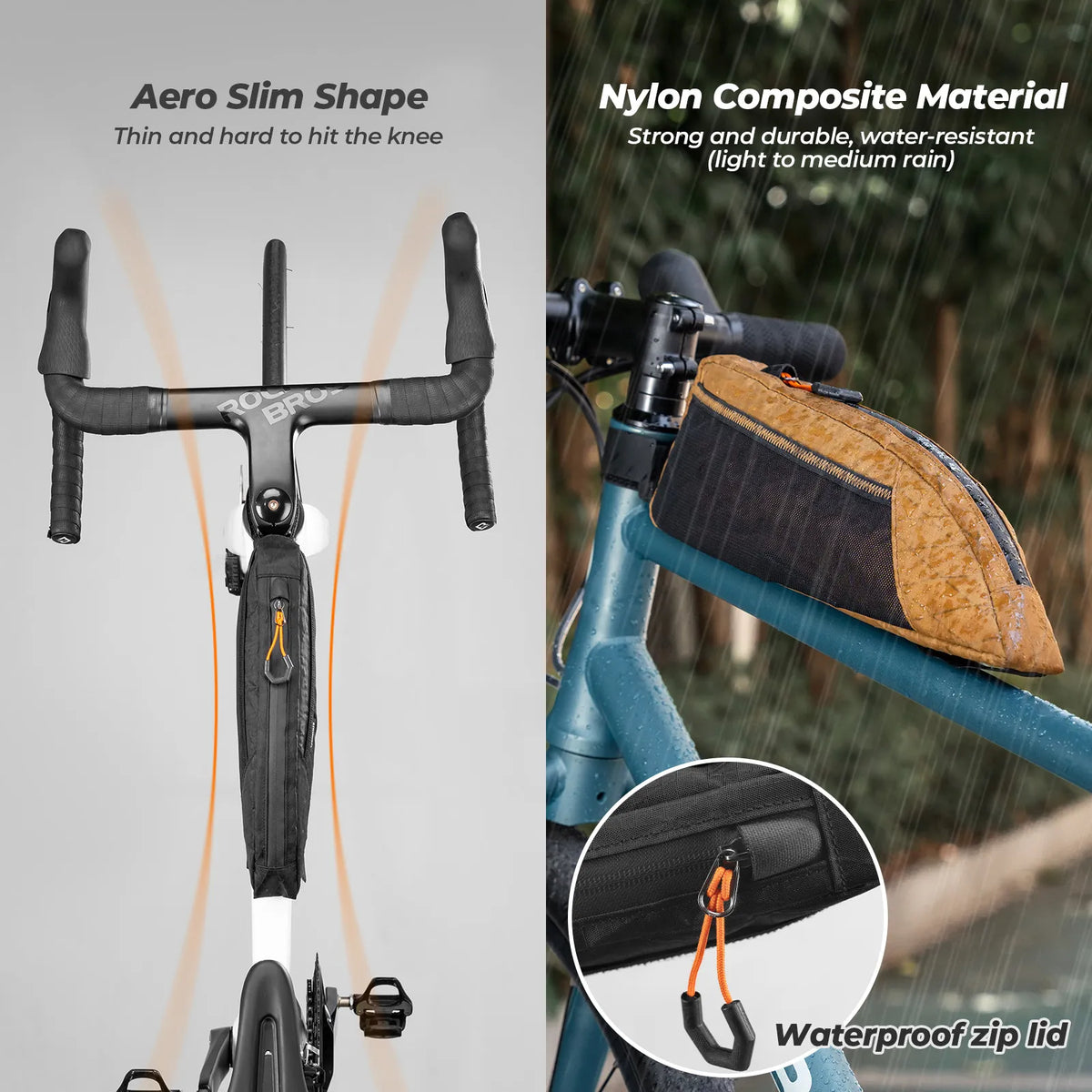 Water-repellent Top Tube Bag