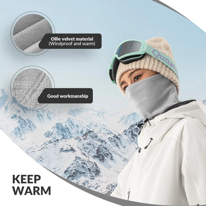 Double-Sided Fleece Face and Neck Warmer