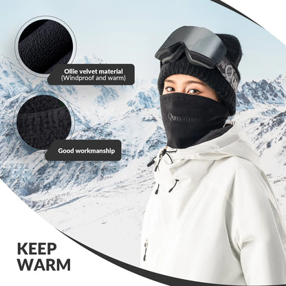 Double-Sided Fleece Face and Neck Warmer