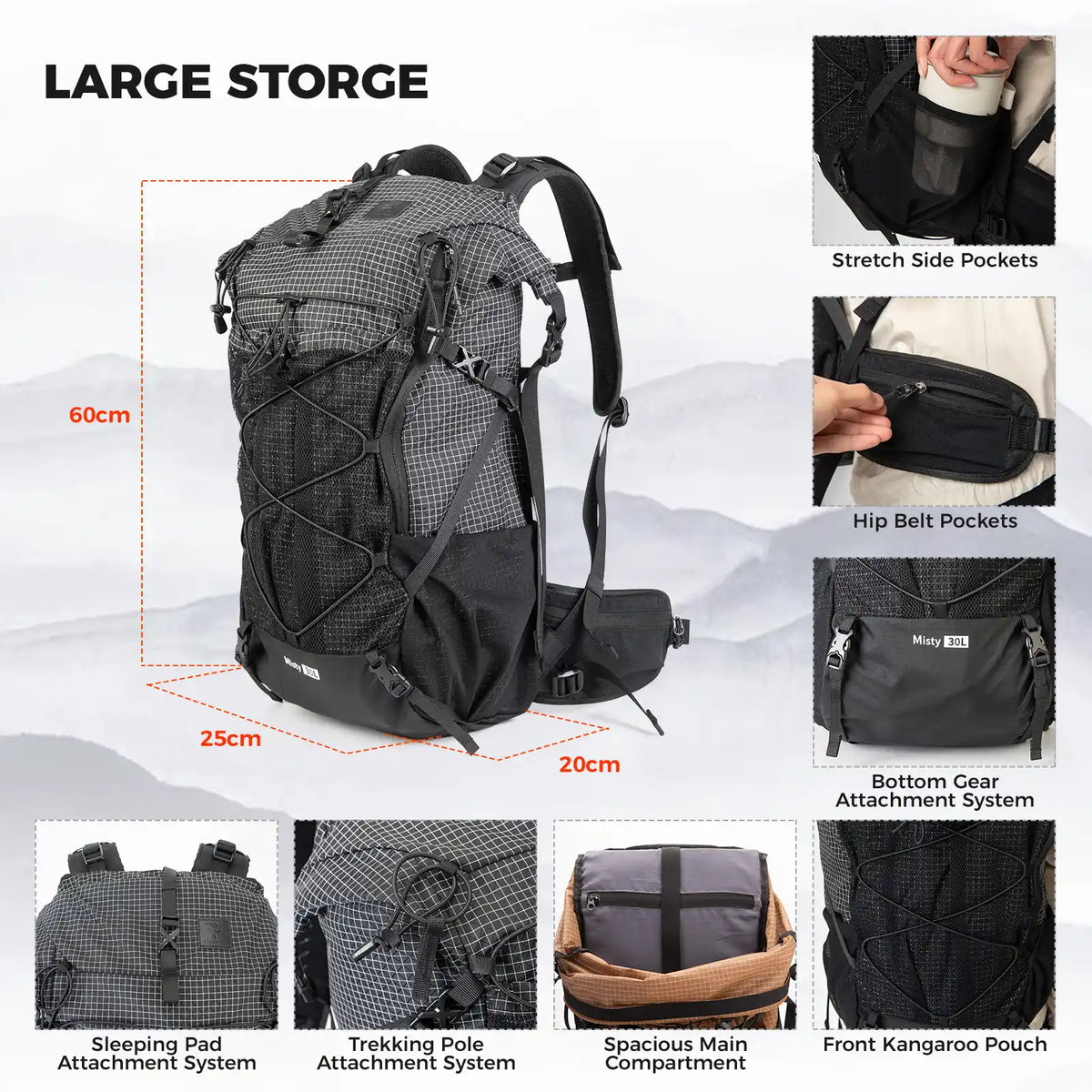 Large-capacity Hiking Backpack