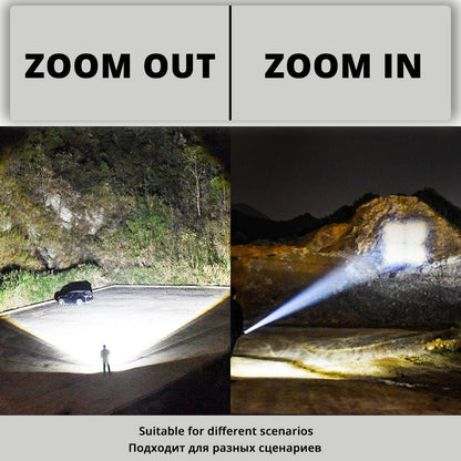 Waterproof, Super Bright, Zoomable Torch