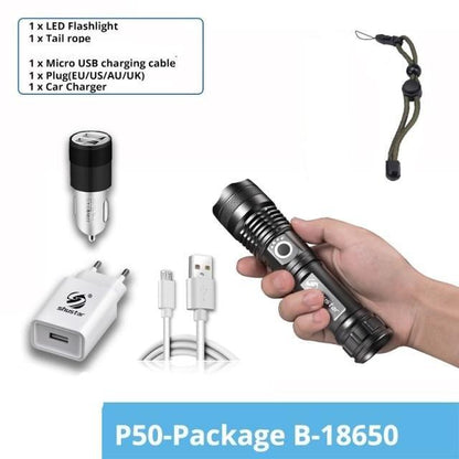 Waterproof, Super Bright, Zoomable Torch
