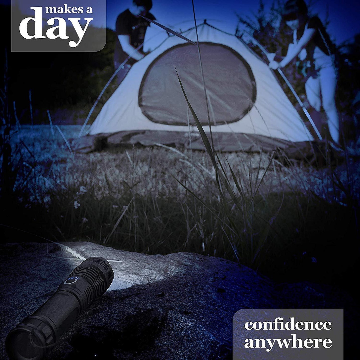 Waterproof, Super Bright, Zoomable Torch