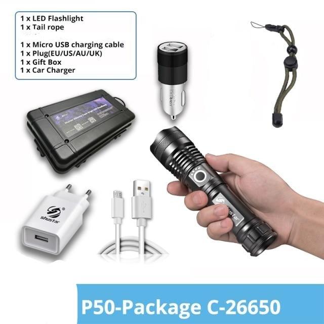 Waterproof, Super Bright, Zoomable Torch
