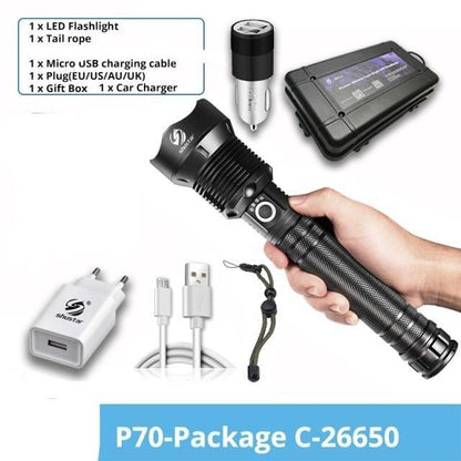 Waterproof, Super Bright, Zoomable Torch
