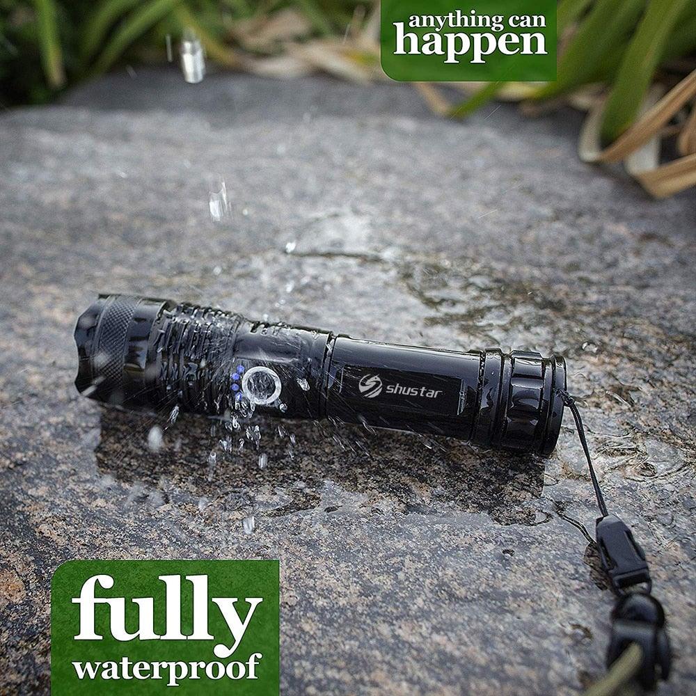 Waterproof, Super Bright, Zoomable Torch