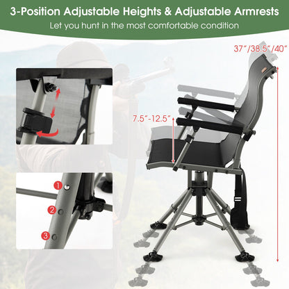 360 Degree Swivel Chair-Black